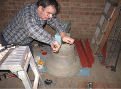 Ron Shepherd providing preparing another bell